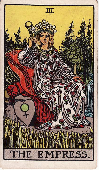 Carta A Imperatriz do Tarot (baralho Rider-Waite)