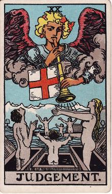 Carta O Julgamento do Tarot (baralho Rider-Waite)